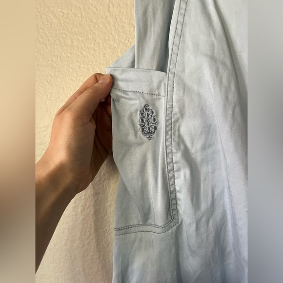 Free People Movement Light Blue Moto Cargo Pants with Pockets Women’s Size XS - Picture 13 of 16